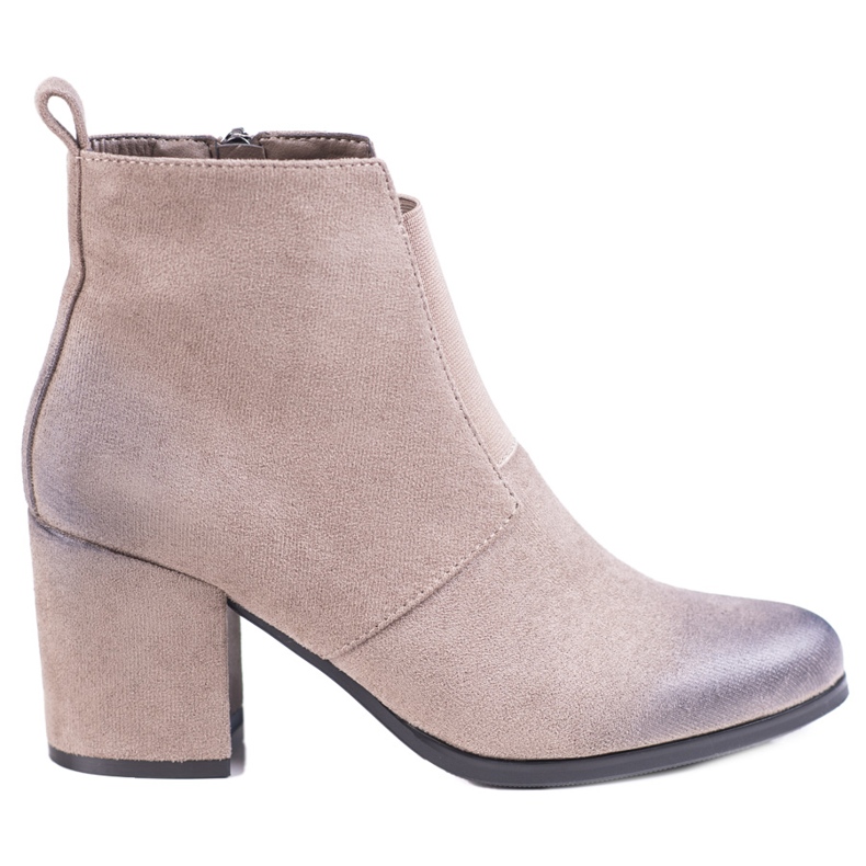 Ženske bež gležnjače sa Shelovet elastikom