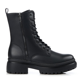 Ženske radnice s ukrasnim patentnim zatvaračem Shelovet crna