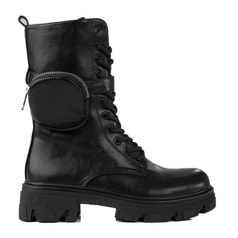 Crne ženske torbe s džepom crno