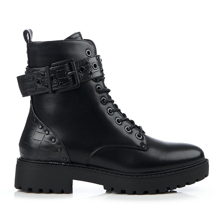 Ženske radnice Shelovet s ravnom petom crno