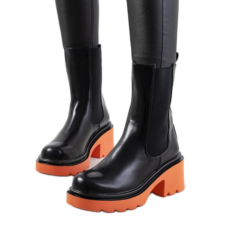 Crne čizme sa šarenim Oito potplatom crno