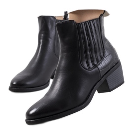 Crne Furtado cipele s visokim petama crno