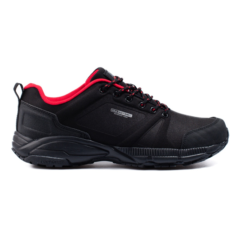 DK muške cipele za planinarenje crne i crvene boje crno