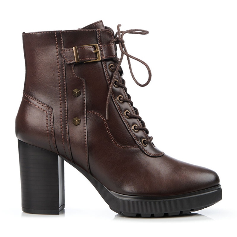 Čipkane ženske torbe na Shelovet stup smeđe smeđa