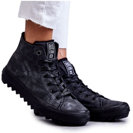 Ženske tenisice Big Star High Warm Black GG274069 crna