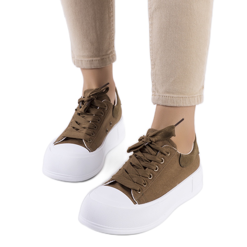 Zelene tenisice na platformi Kilkenny zelena