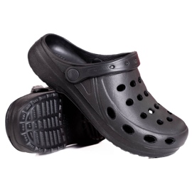 Shelovet ženske svijetlo crne papuče crna