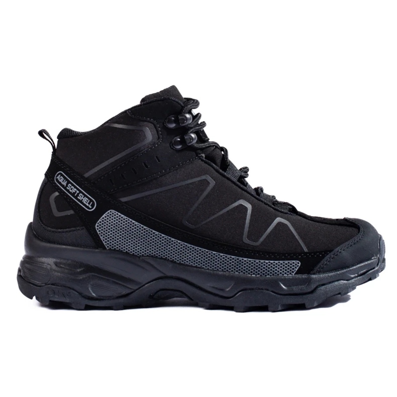 Sportske trekking ženske cipele s visokim gornjištem DK crne boje crno