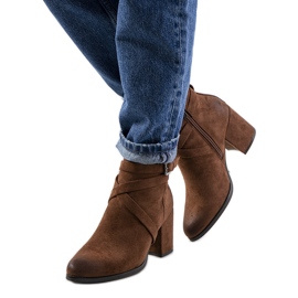 Smeđe Mossley čizme smeđa