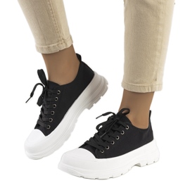 Crne tenisice na debelom Ardglass potplatu crno