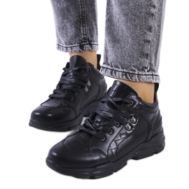 BM Crne tenisice s debelim Chiphury potplatom crno