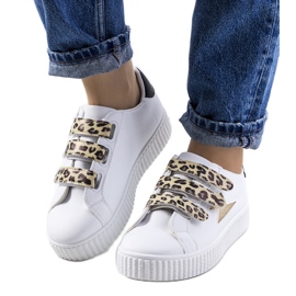 Bijele Pitmerden tenisice bijela zlatni