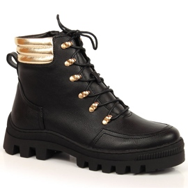 Ženske planinarske cipele crne torbe s platformom Potocki crna