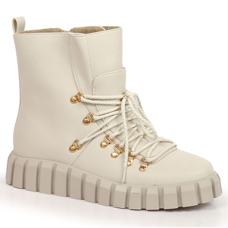 Izolirane čizme s platformom Potocki W WOL108B bež