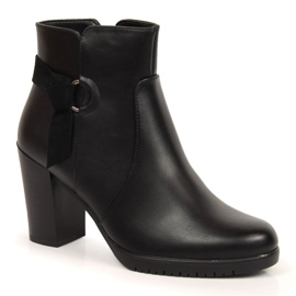 Crne čizme na visoku petu Sergio Leone W SK384 crna