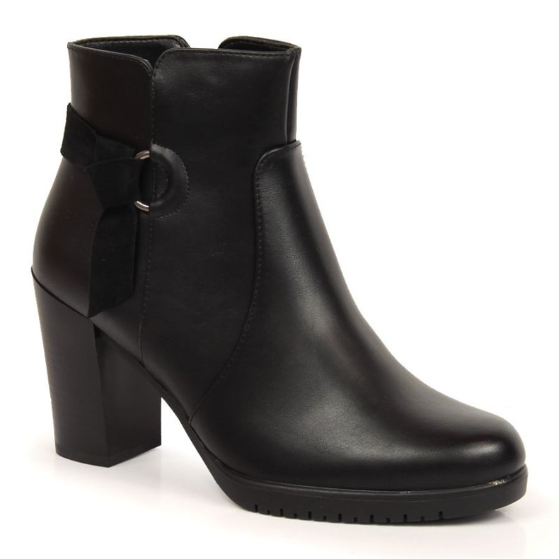 Crne čizme na visoku petu Sergio Leone W SK384 crno