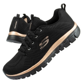Skechers Get Connected W 12615-BKRG tenisice crna zlatni