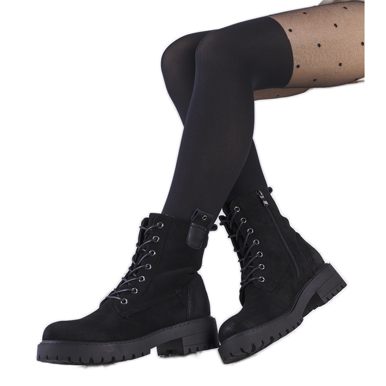 Crne čizme od eko antilop kože iz Wellspringa crno