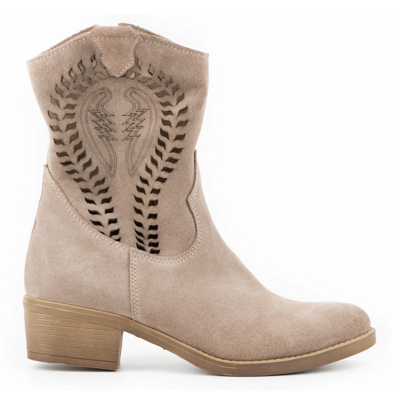 Olivier Ženske čizme na visoku petu Angela u bež boji