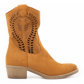 Olivier Ženske crvene čizme Angela na visoku petu narančasta