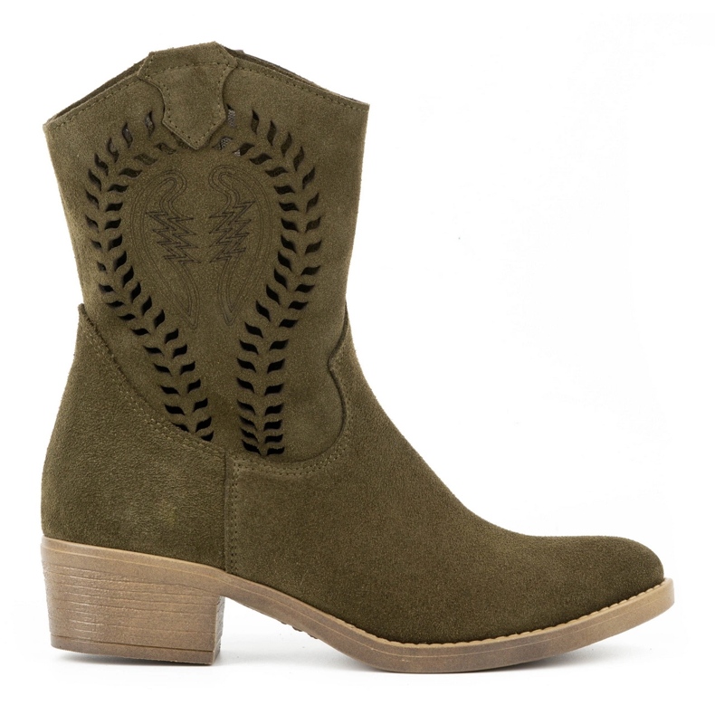 Olivier Ženske čizme na visoku petu Angela zelene boje zelena