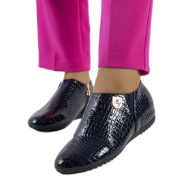 Mornarsko plave lakirane Nelec cipele plava