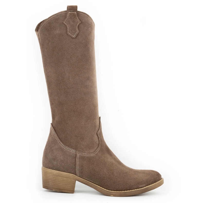 Olivier Ženske kožne čizme Julia braon smeđa