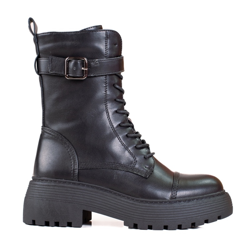 Visoke crne ženske torbe sa Shelovet vezicama crno