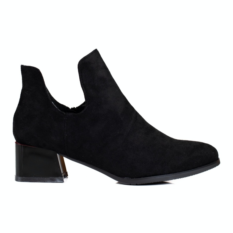 Crne ženske čizme Daszyński kroja crno