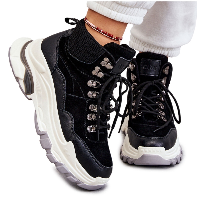 Ženske visoke sportske cipele GOE KK2N4098 crne crno