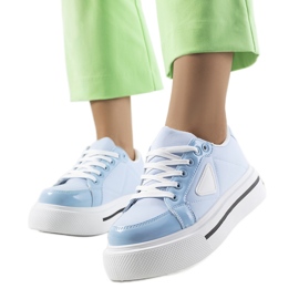 Plave tenisice s debelim Scrabster potplatom plava