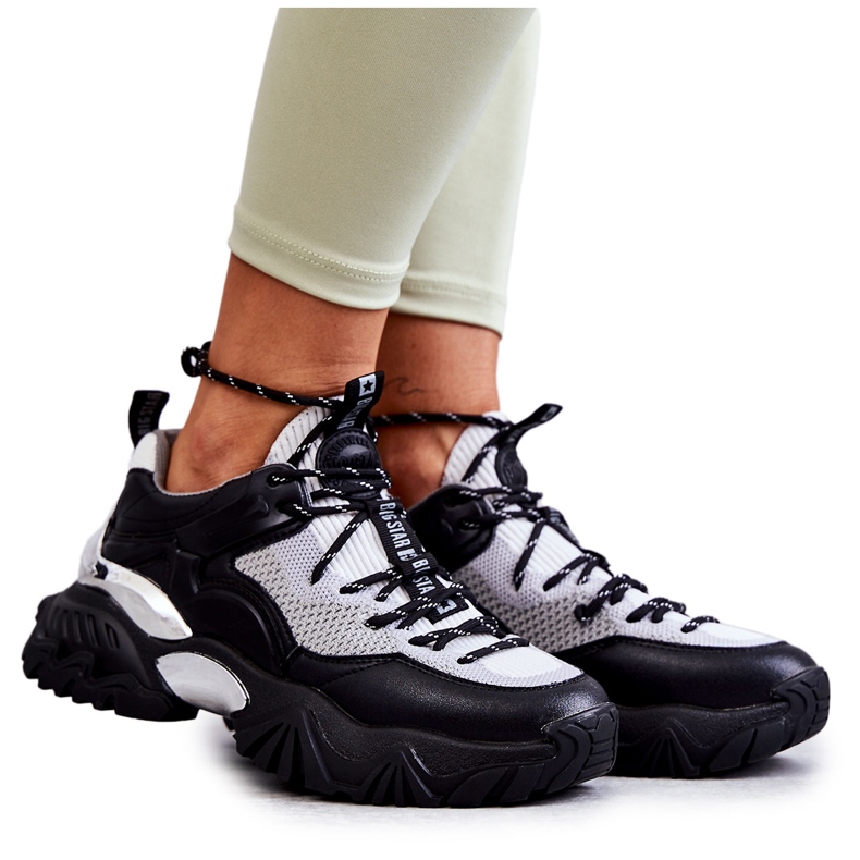 Ženska sportska obuća Memory Foam System Big Star KK274053 crno-siva