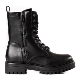 Ženske crne torbe s ukrasnim patentnim zatvaračem Shelovet crna