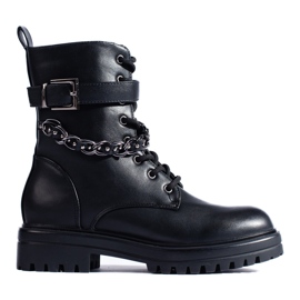 Ženske torbe s lancem crna