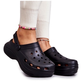 FS1 Ženske Crooks crne pjenaste papuče Coline crna