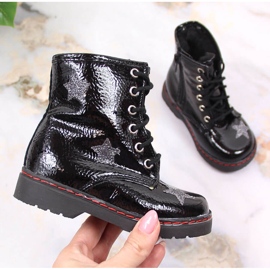 Čizme za djevojčice, lakirane izolirane Kornecki 6216 crna