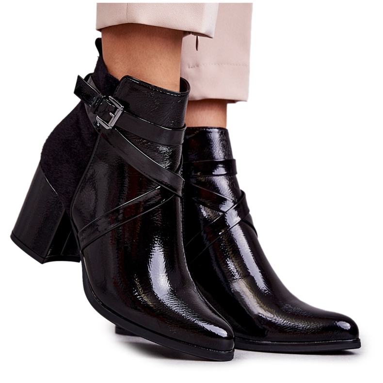 PL4 Moderne lakirane čizme La.Fi 260037B-LA crne crno