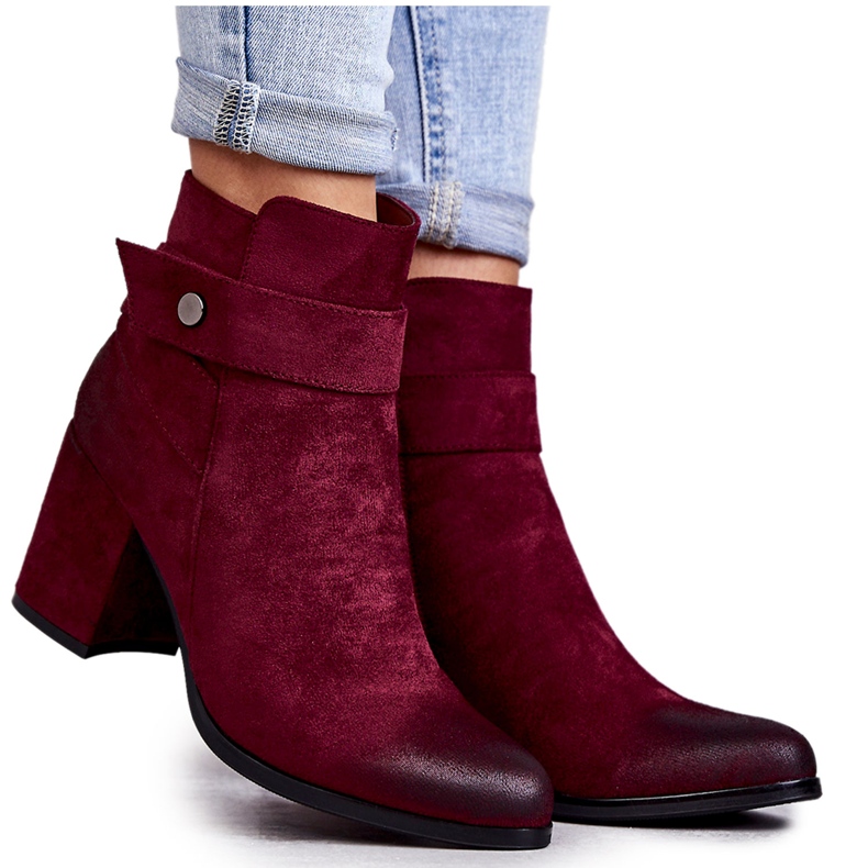 PL4 Ženske čizme od brušene kože La.Fi 260041WI-SU Crvene crvena raznobojna