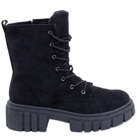 Kelis crne čizme na vezanje crno