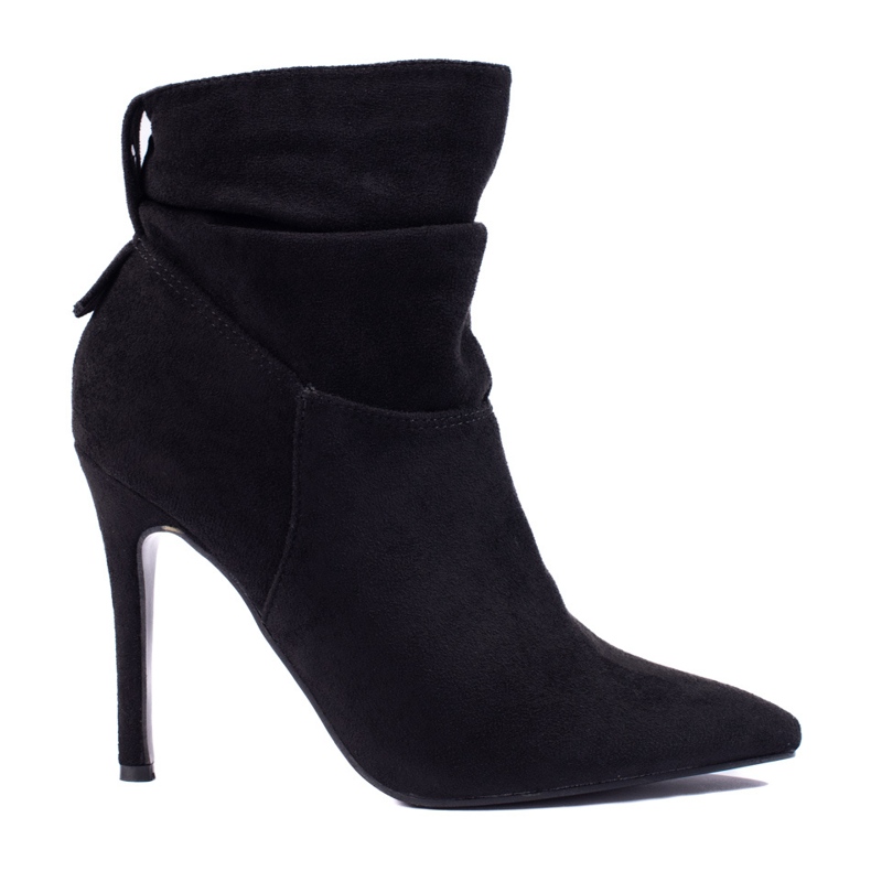 W. Potocki Elegantne ženske čizme na visoku potpeticu Potocki crno