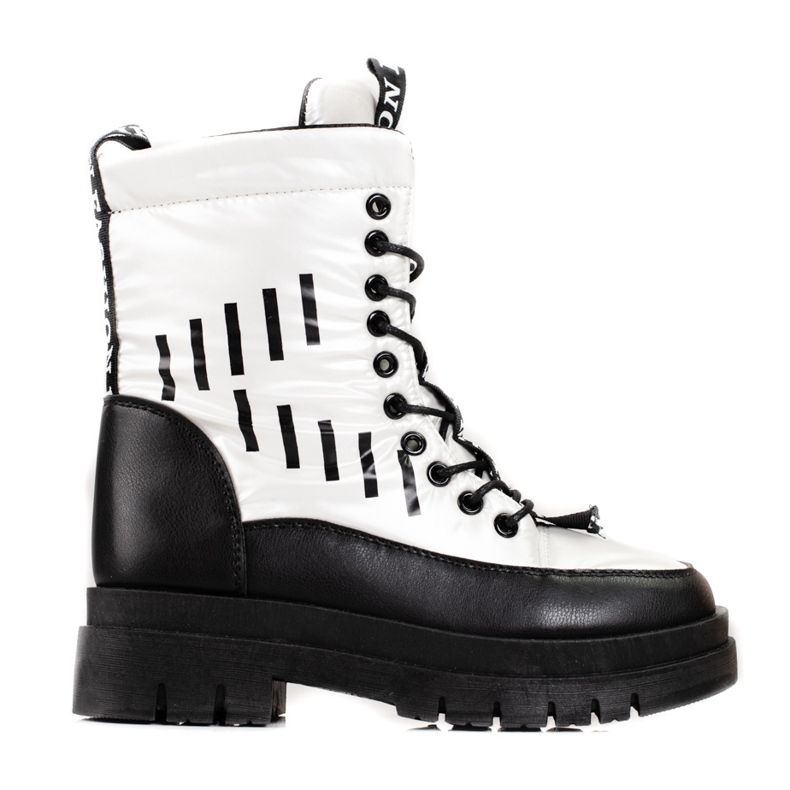 Ženske termo torbe na platformi Vinceza u crnoj i bijeloj boji bijela