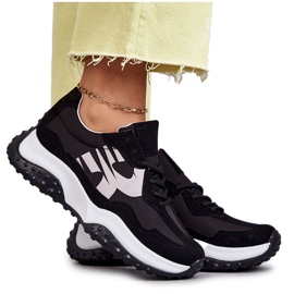 Vinceza Ženske sportske cipele na vezanje crne tolea crna