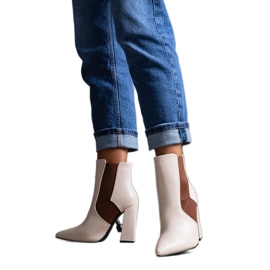 Bež Chelsea čizme na stupu Hamilt