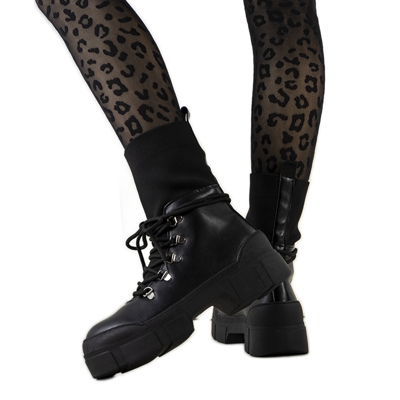 Passo ženske planinarske cipele crne boje crno