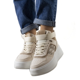 Adolisove bež tenisice do gležnja