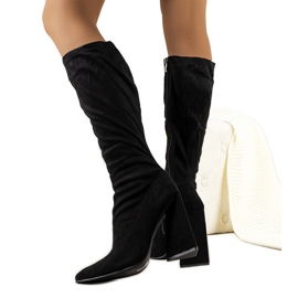 PA1 Teles crne čizme na visoku petu crno