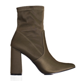 Zelene ženske čizme na stupu Shelovet zelena