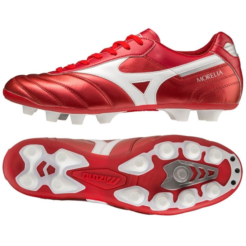 Mizuno Morelia Ii Elite Md M P1GA221260 kopačke crvena naranče i crvene