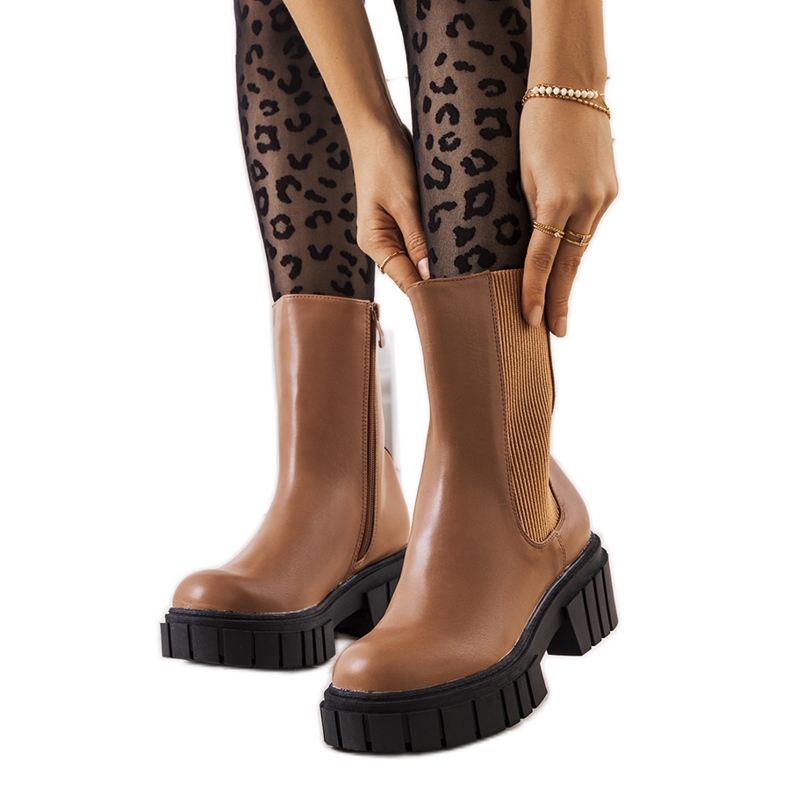 Melika smeđe ženske čizme smeđa