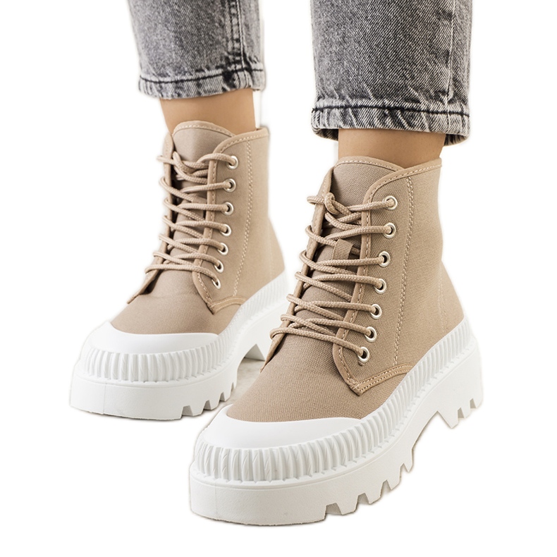 Smeđe Roxo tenisice smeđa kaki zelena